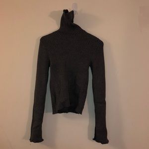 Gray turtleneck